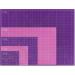 Elan A1 Pink and Purple Self Healing Cutting Mat 36x24 - 5-Ply Craft Mat for Sewing, Quilting, and Hobby - Imperial Sewing Mat and Craft Cutting Board - Buy Online on GoSupps.com