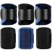 Tondiamo 6 Pack Finger Splint Adjustable Trigger Finger Splint Middle Finger Brace Protector Broken Finger Support Splint for Finger Protection (Skin Color) (Black Blue)