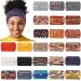 Cindeer 24 Pcs Boho African Headbands for Women Girls - Leopard Printed Wide Head Wraps for Workout and Yoga - Hair Accessories - Buy Online on GoSupps.com