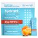 HYDRANT Hydrate 30 Stick Packs, Electrolyte Powder Rapid Hydration Mix, Hydration Powder Packets Drink Mix, Helps Rehydrate Better Than Water (Blood Orange, 30 Pack) Blood Orange 30 Count (Pack of 1)