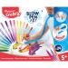 Maped Creativ Blow Art - Felt Tip Pen Art Kit, 846712 Large Blow Art Set