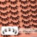 ALICE C Wispy Brown False Eyelashes - 14 Pairs DIY Lash Clusters for Fluffy Volume and Russian Strip Lash Extensions - Buy Online on GoSupps.com