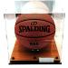 Square Shape Soccer Ball Display Case | Full Size Basketball | Acrylic Box with UV Protection | 10x10x9 | Wood Floor Memorabilia - Buy Online on GoSupps.com