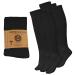 6 Pairs Diabetic Socks Over The Calf - Knee High Premium Cotton Socks Men's Size 10-13 Big & Tall Size 13-16 10-13 6 Pairs Black