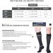 Touch Men's Compression Dress Socks - 20-30 mmHg Graduated Support Knee High Business Casual Black Herringbone Medium - Buy Online on GoSupps.com