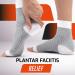 Fit Nation Plantar Fasciitis Support Socks - 2 Pairs, Ultimate Compression Sleeves for Aching Feet - White - Buy Online on GoSupps.com