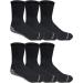 Yacht & Smith 6 Pairs Men's Gripper Bottom Diabetic Slipper Socks - Bulk Wholesale Pack - Buy Online on GoSupps.com