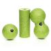 BODYMATE Fascia MINI-SET Apple Green - Mini fascia roll L15xD6cm ball D8cm and duo ball D8cm in a set