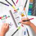 36 Dual Brush Coloring Markers Set for Adults Kids - Fine Tip Art Colored Pens for Coloring Books, Bullet Journaling, Drawing - Double Sided Color Marker Pen for School, Office, Sketching - Buy Online on GoSupps.com