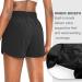 SANTINY Women's High Waisted Running Shorts with Zip Pockets - Black, Medium - Buy Online on GoSupps.com