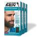 Just For Men Mustache & Beard Beard Dye for Men with Brush Included for Easy Application With Biotin Aloe and Coconut Oil for Healthy Facial Hair - Deep Dark Brown M-46 Pack of 3 Deep Dark Brown M-46 Pack of 3