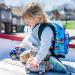 Wildkin 12-Inch Kids Backpack for Boys & Girls | Daycare & Preschool | Padded Back & Adjustable Straps | School & Travel Backpack (Trains, Planes, Trucks) - Blue - Buy Online on GoSupps.com