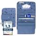 Jubi diaper bag with changing mat for on the go with extra space - small diaper bag - blue with dandelions