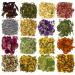 16 Bags Dried Flowers for Soap Making  Dried Flowers for Candle Making  Soap Flowers and Dried Herbs for Candle Oil  Bath Bombs. Essential Fragrant   The Best Variety of Grade A Flowers 16 Kinds 16 bags