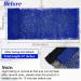 2 Piece African Body Peeling Sponge Set - Blue & Black - Exfoliating Bath & Shower Cloth for Smooth Skin | International Shipping - Buy Online on GoSupps.com