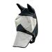Horze fly hood for horses fly mask with protection for nostrils and ears UV protection brown PP light brown/black (LBR / BL)