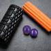 Relaxdays Unisex Massage Ball Set - Smooth & Knobbed Water-Filled Fascia Balls for Self-Massage - 6.5 & 7 cm - Purple Violet - Buy Online on GoSupps.com