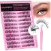 FANXITON Self Adhesive Lashes Clusters Natural Waterproof Lash Clusters Wispy Eyelash Clusters Cat Eye Self Adhesive Eyelashes C Curl No Glue Individual Lashes (180 pcs 0.05) Self Adhesive Lashes Clusters -180pcs
