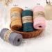 4mm Single Strand Yellow Macrame Cord - 80m Colored Cotton Rope for Wall Hangings, Plant Hangers & Crafts - Buy Online on GoSupps.com