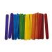 Colored Popsicle Sticks for Crafts - 100 Count 6 Inch Jumbo Multi-Purpose Wooden Sticks