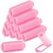 Foam Hair Roller Set  Heatless Hair Curlers to Sleep In  Self-Fastening  Soft Wave Curlers for Short and Medium Hair  Pink  12 Pieces   By Rampro 2.5 CM