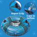 JOYIN Inflatable Snow Tubes 47 & 37 (2 Packs) - Heavy-Duty Snow Tube for Sledding | Winter Fun for Kids & Adults | Family Activities | Sporty Blur+Black - Buy Online on GoSupps.com