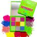 7Days neon eyeshadow palette 9 colors |UV Glow Fluorescent Pigment Matt Glitzer & Shimmer end |Eyes make -up to the black light party Halloween Rave & Festival |Extremely chick futuristic