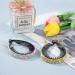 French Banana Comb Hair Clip Combs Hair Bun Clip for Women Girls Champagne + White Gold + White - Buy Online on GoSupps.com