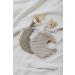 BO BABYS ONLY Moon-Shaped Pacifier Cloth - Sky Cotton & Teddy Fabric - 20x20 cm for Girls - Old Pink - Buy Online on GoSupps.com