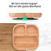 Bamboo Child Plates with Suction Cup - Non-Slip Baby Dish Set with Recipes Book | Eco-Friendly Plastic-Free Children's Tableware - Buy Online on GoSupps.com
