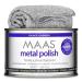MAAS Metal Polish 1.1lb Can Plus Free Cloth Universal Metal Cleaner for All Metals Clean Polish and Protect Silver Brass Copper and More Tarnish Remover and Silver Cleaner for Jewelry