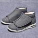 ZHENSI Diabetic Shoes - Wide Adjustable Slippers for Men and Women - Grey - Buy Online on GoSupps.com