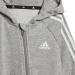 adidas Unisex Essentials 3-Stripes French Terry Bodysuit | Kids Overall 9-12 Months | Medium Grey Heather/White - Buy Online on GoSupps.com