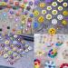5D Sun Flower & Smiley Nail Art Stickers - 3 Sheets | Self-Adhesive Decals for Colorful Nail Decoration - Buy Online on GoSupps.com