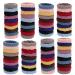 80 Pieces Ponytail holders  Elastic thick hair ties  Elastic Seamless Cotton Hair Bands  Simply Hair Ties Ponytail for Thick Heavy and Curly Hair  Light weight Highly Elastic. (4 styles 10 Colors)