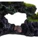 Relaxdays Aquarium Decoration Stone - Natural Look Rock Cave Hiding Place 8.5x17cm Black-Green Aquarium Accessory - Buy Online on GoSupps.com