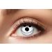 Eyecatcher 84080441-939 - Colored contact lenses 1 pair for 12 months white black carnival Mardi Gras Halloween white face