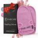 Fabcare premium peeling glove face peeling sponge 2 pieces - peeling glove for body & face - exfoliating gloves for peeling & body scrub - suction cups & ebook - dermatest very good 2 pieces pink