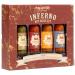 Thoughtfully Inferno Hot Sauce Gift Set - 4 Chili Sauces with Varied Spiciness | Perfect Gourmet Gift for Spice Lovers - Buy Online on GoSupps.com