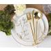 Modern Luxury Gold Disposable Plastic Cutlery Set - 40 Count, Service for 8 - Buy Online on GoSupps.com