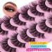 Yawamica 5D Volume 17mm Mink False Lashes - 10 Pairs for Natural Wispy Look - Buy Online on GoSupps.com