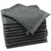 ZOLLNER set of 10 washing gloves 100% cotton 500 g/m approx. 17 x 21 cm grey Grey 17 x 21 cm