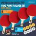 JOOLA Ping Pong Paddle Set with Balls & Carrying Case - Advanced Table Tennis Rackets for 2-4 Players - Buy Online on GoSupps.com