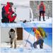 SHARKMOUTH Ice Cleats Snow Traction Grips Boots - Anti Slip 24 Spikes Crampons for Men & Women | Medium Size | Ideal for Hiking, Walking, Climbing, Fishing & Mountaineering - Orange - Buy Online on GoSupps.com