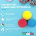 Set of 9 Colorful Soft Foam Balls for Kids - 6.5 cm Tennis Balls - Perfect for Playtime - International Shipping - Buy Online on GoSupps.com