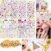 Buy Shishiruyizhong 828pcs Rainbow Glitter Gem Stickers - DIY Decorative Self Adhesive Rhinestones for Kids | 8 Sheets of Acrylic Bling | International Shipping - Buy Online on GoSupps.com