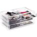 Clear Cosmetic Storage Organizer - 4-Drawer | 16 Compartments | Organize Cosmetics, Jewelry, and Hair Accessories with Ease - Elegant Design for Vanity, Bathroom, or Dresser - Buy Online on GoSupps.com