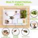 Orlushy Turtle Tank: Anti-Escaping Reptile Terrarium with Drainage Outlet | Ideal for Turtles, Crayfish, Crab, and Lizard | Multi-Functional Design - Buy Online on GoSupps.com