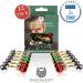 BEARDAMENTS Beard Ornaments - Colorful 12pc Christmas Facial Hair Baubles for Men - Red, Green, Gold, Silver Mix - Easy Attach Mini Mustache & Sideburns - Festive Holiday Spirit - 12 Count - Buy Online on GoSupps.com