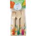 Talking Tables Tropical Fiesta Wooden Party Cutlery for 6 People Multicolor(FST2-CUTLERY) - Buy Online on GoSupps.com